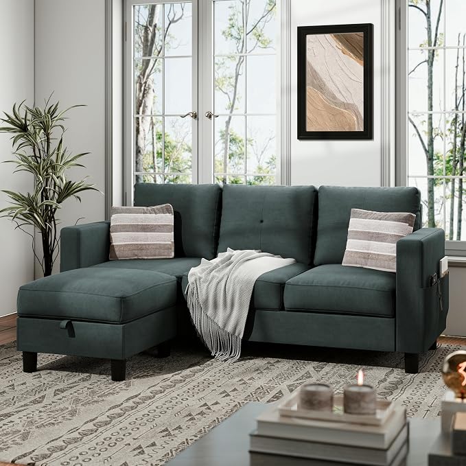 JAMFLY Convertible L-Shaped Sectional Sofa - Image 3