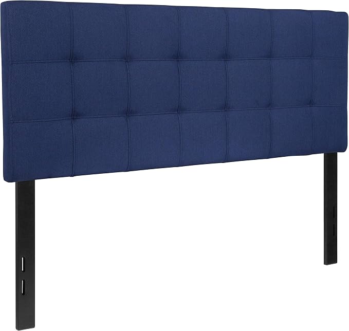 Flash Furniture Bedford Tufted Upholstered Full Size Headboard in Navy Fabric - Image 3