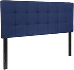 Flash Furniture Bedford Tufted Upholstered Full Size Headboard in Navy Fabric - Image 3