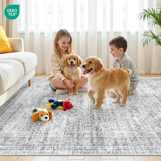 4x6 Area Rug for Entryway, Washable Kitchen Rug, Living Room, Dining Room - Image 9