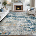pmtsns Area Rugs 9x12 for Living Room: Washable Rug Modern Abstract Neutral by pmtsns