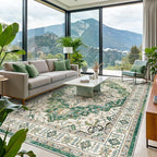 9x12 Area Rugs for Living Room, Large Washable Rug, Dining Room, Low Pile - Image 4