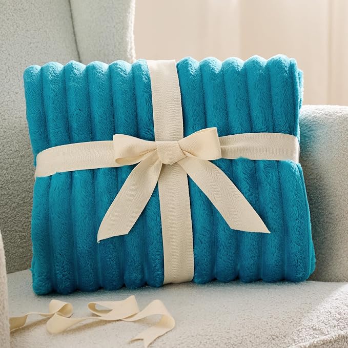 Bedsure Soft Twin XL Blanket for Bed Dorm Teal 66"x90" | Birthday Gifts for - Image 9