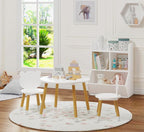 UTEX Kids Wood Table and Chair Set, Kids Play Table - Image 3