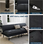 Ribilake 3 Sets 70" Futon Sofa Bed, 4 in 1 Multi-Function Couch Sleeper - Image 6