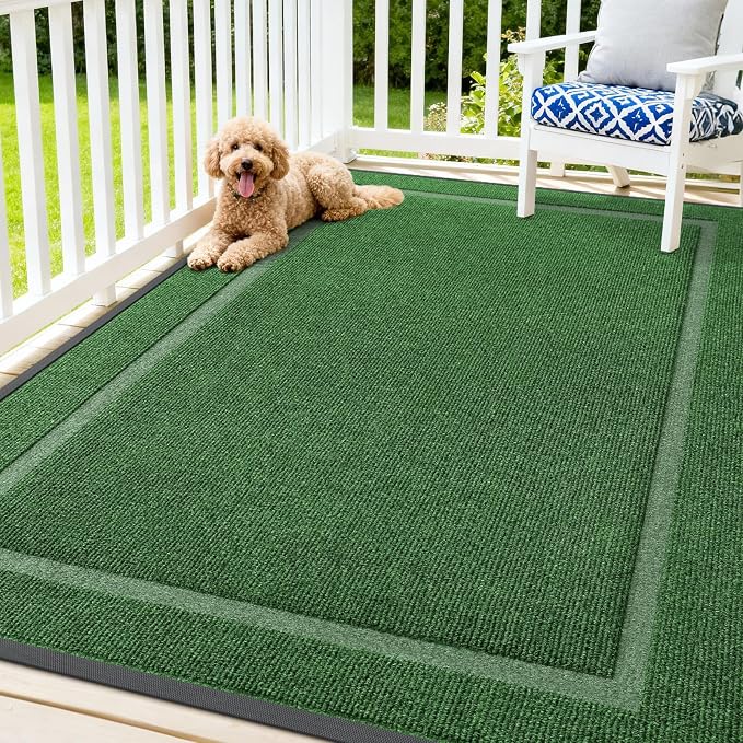 OLANLY Front Door Mat Outside 71x47, All-Season Heavy-Duty Rubber Doormat | by OLANLY