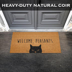 Welcome Peasants Door Mat Large 48x24 Inch, Pvc Backing, Dirt Scraper, - Image 2