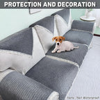 Velvet Couch Arm Covers, Headrest/Backrest Cover, Seat Slipcover - Image 4