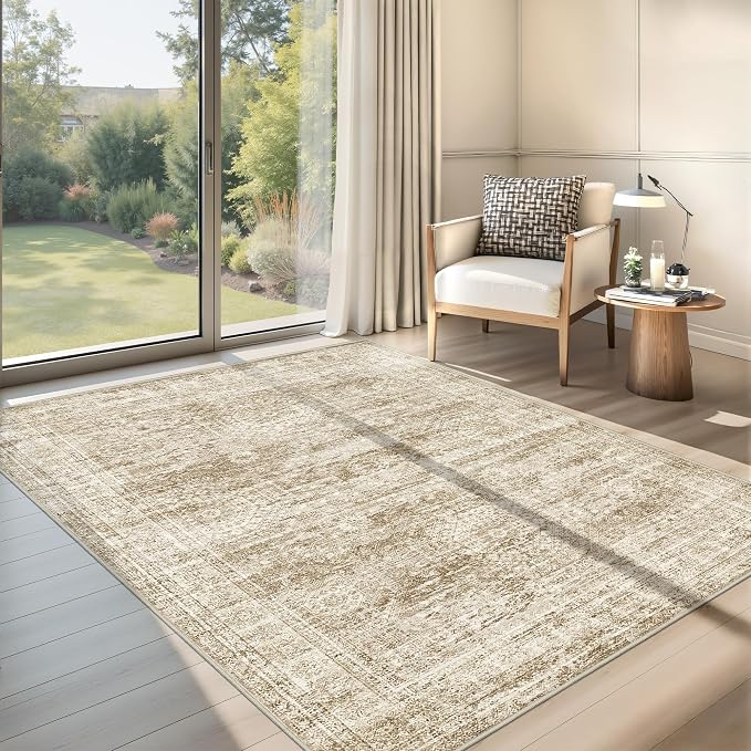 4x6 Area Rug for Entryway, Washable Kitchen Rug, Living Room, Dining Room - Image 3