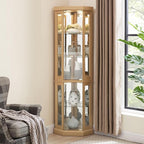 Glass Corner Display Cabinet - Image 4