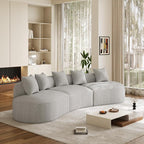 134" Oversized Sectional Sofa for Living Room, Modern Luxury Plush Chenille - Image 9