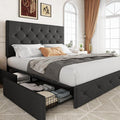 Allewie Upholstered Full Size Platform Bed Frame by Allewie
