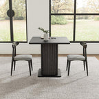 Small Black Dining Table for 2-4, 31.5 Inch Farmhouse Square Kitchen Table - Image 8