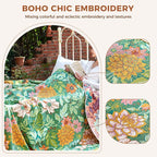 LUTBM Boho Throw Blanket for Couch Sofa Chair Summer Cotton Blankets for - Image 4