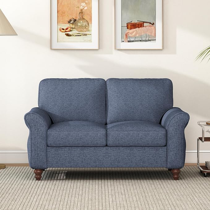 Bonzy Home 57" Loveseat Sofa, 2 Seater Comfy Love Seat Sofa - Image 5