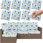 Smiry Waterproof Patio Cushion Covers, Stretch Outdoor Furniture Covers | Couch by Smiry
