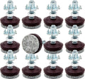 HUAYY 12 Pack Adjustable Furniture Leveling Feet, 1/4-20 Threaded Stem by HUAYY