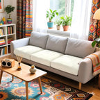 Hokway Stretch Couch Cushion Covers, 3 Piece Individual Sofa Cushion - Image 2