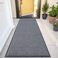 OLANLY Front Door Mat 47x23, Waterproof Heavy-Duty Indoor Outdoor Doormat | Grey by OLANLY