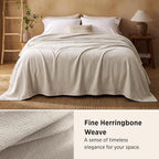 Bedsure GentleSoft 100% Cotton Blanket King Size - Image 2