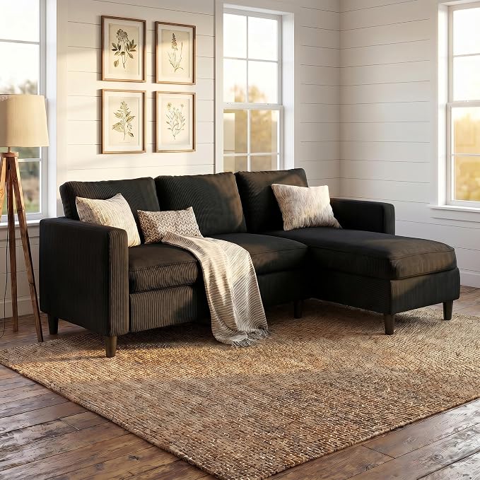 SUNLEI L-Shaped Sectional Sofa, Sectional Couches - Image 2