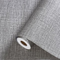 Grey Grasscloth Peel and Stick Wallpaper Gray Contact Paper 472inch Waterproof by Akywall