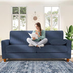 Kidirect 70in L Shaped Couch, Modular Sofa No Tool Assembly, Comfy Sectional - Image 2