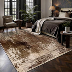 6x6 Area Rugs - Modern Abstract Washable Rug, Ultra Soft Non Slip Low Pile - Image 3