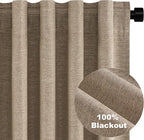 Topfinel Extra Long 132 Inch 100% Blackout Curtains - Image 9