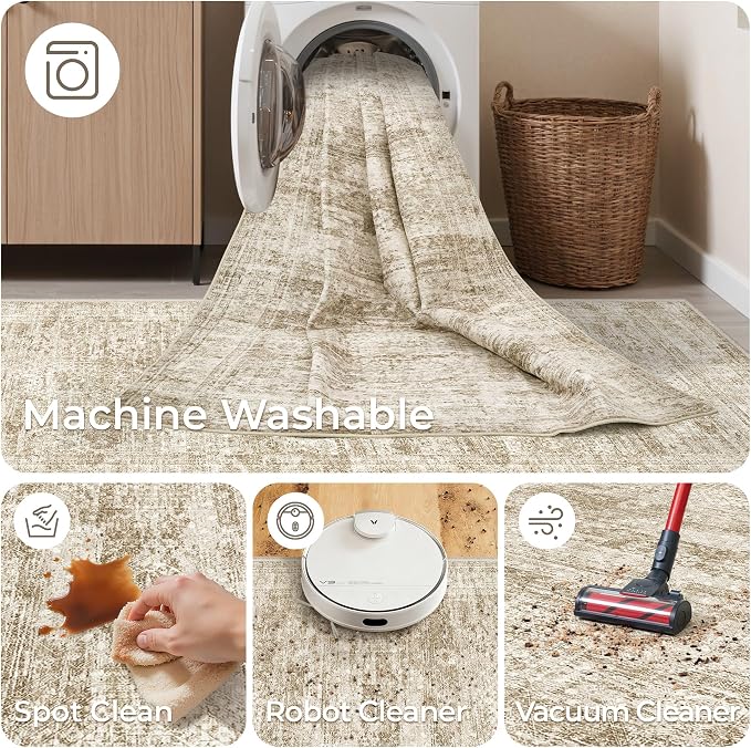 2x5 Rug Runners for Hallways Non Slip, Kitchen Rugs, Nursery Room, Soft Runner - Image 8