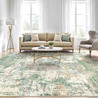 LOONGRUG 7x10 Area Rug Washable Large Neutral Modern Living Room Rugs | - Image 5