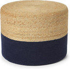 · REDEARTH · Cylindrical Pouf Foot Stool Ottoman by REDEARTH