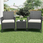 GarveeLife 3 Piece Patio Furniture Set, Rattan Outdoor Furniture - Image 7