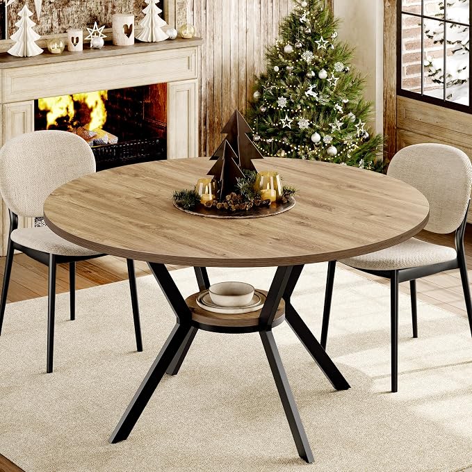 MECHYIN 42 Inch Round Dining Table - Image 9