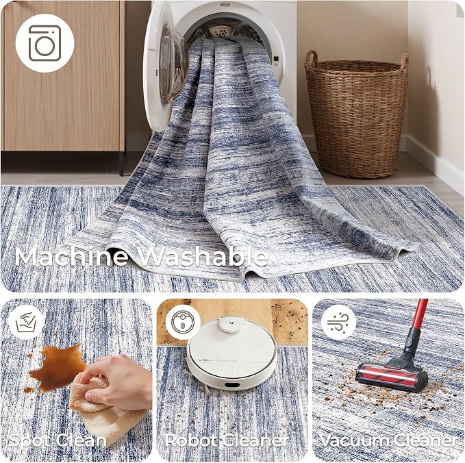 2x6 Runner Rug Non Slip, Washable Hallway Runner Rug, Nursery Room, Soft Runner - Image 8