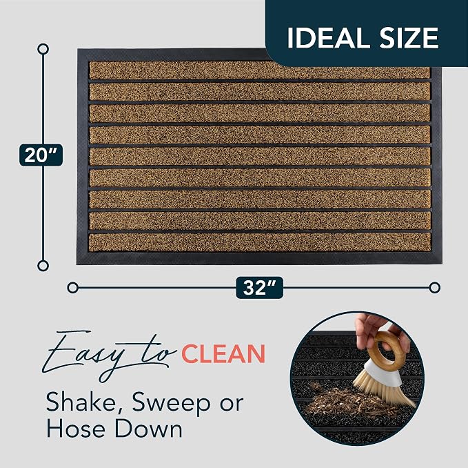 ubdyo Extra Durable Door Mat Outside Entrance | Stain Fade Resistant, Dirt - Image 2