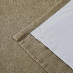 Vision Home Brown Pinch Pleated Full Blackout Curtains Linen Blended Room - Image 8
