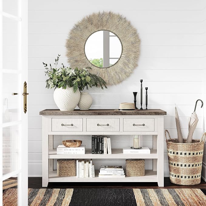 Jofran Madison County Pine Farmhouse Console Table 50", Sofa Table - Image 2