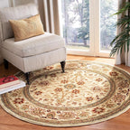 SAFAVIEH Lyndhurst Collection 10' Round Ivory/Ivory LNH212L Traditional by Unknown