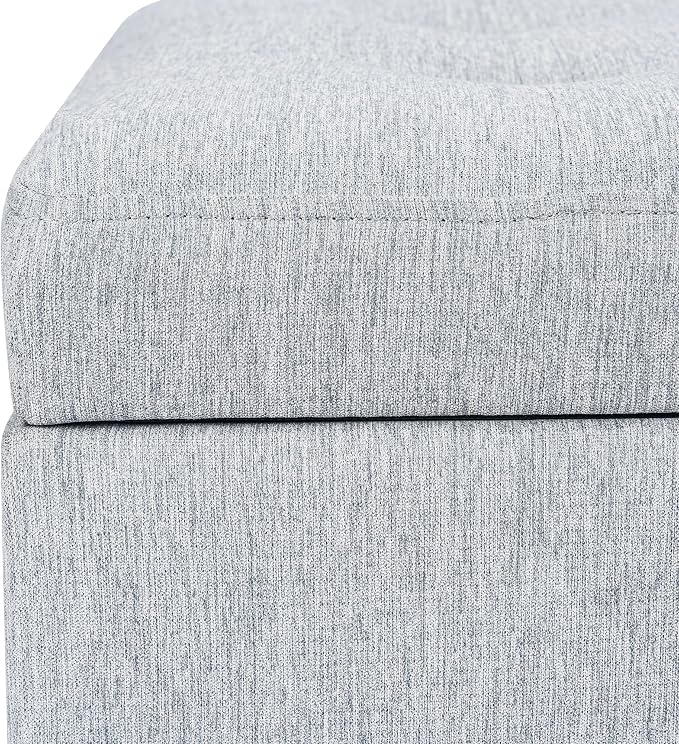 Adeco 18-inch Linen Storage Ottoman - Image 6