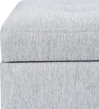Adeco 18-inch Linen Storage Ottoman - Image 6