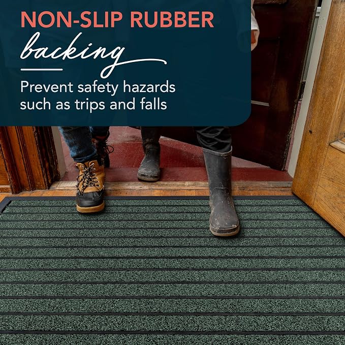 ubdyo Extra Durable Door Mat Outside Entrance | Dirt Trapping, Non-Slip Backing - Image 5