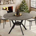 Round Dinner Table for 2-4, 42 Inch Kitchen & Dining Room Table - Image 9