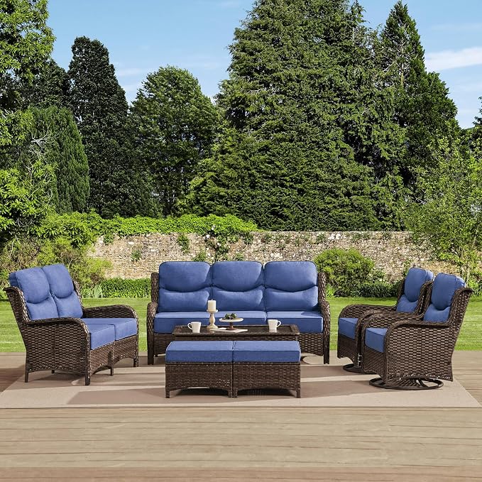 HILLGA Luxury High Back Patio Furniture Set by HILLGA