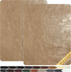 KING MOUNTAIN Leather Repair Patch, 2 Packs 9 x 11 Inches self Adhesive Leather by ForABetterHomeLife
