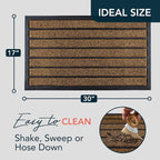 ubdyo Extra Durable Door Mat Outside Entrance | Dirt Trapping, Non-Slip Backing - Image 2