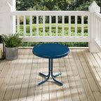 Crosley Furniture Griffith Weather Resistant Retro Metal Outdoor Side Table - Image 11