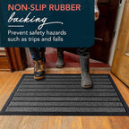 ubdyo Extra Durable Door Mat Outside Entrance | Dirt Trapping, Non-Slip Backing - Image 5