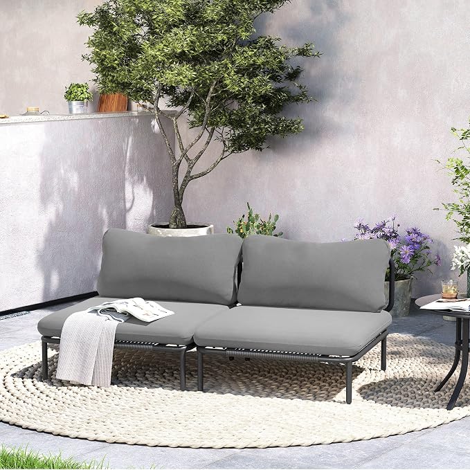 Crestlive Products Outdoor Oversized Loveseat Set, Patio Conversation Sets by CrestliveProducts