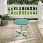 Crosley Furniture Griffith Weather Resistant Retro Metal Outdoor Side Table - Image 6